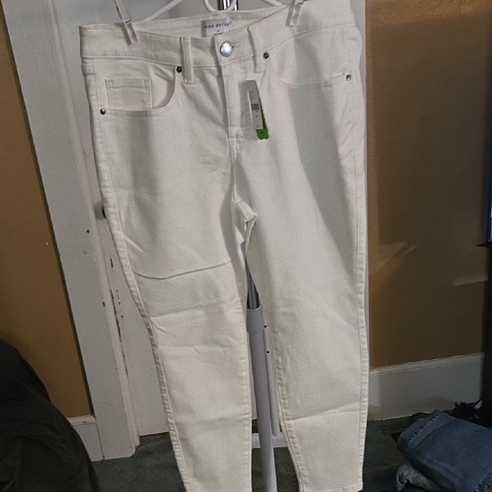 Lane Bryant White Skinny Jeans
